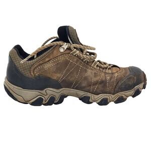 Oboz Shoes Womens 9 Waterproof Hiking Trail Low Leather Brown Trekking Outdoors